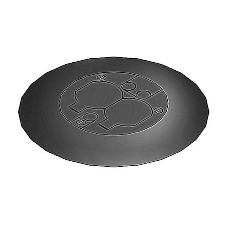 Abb NON-METAL MOPTITE BLK, DUPLEX COVER,  FPT441-SW-BLK